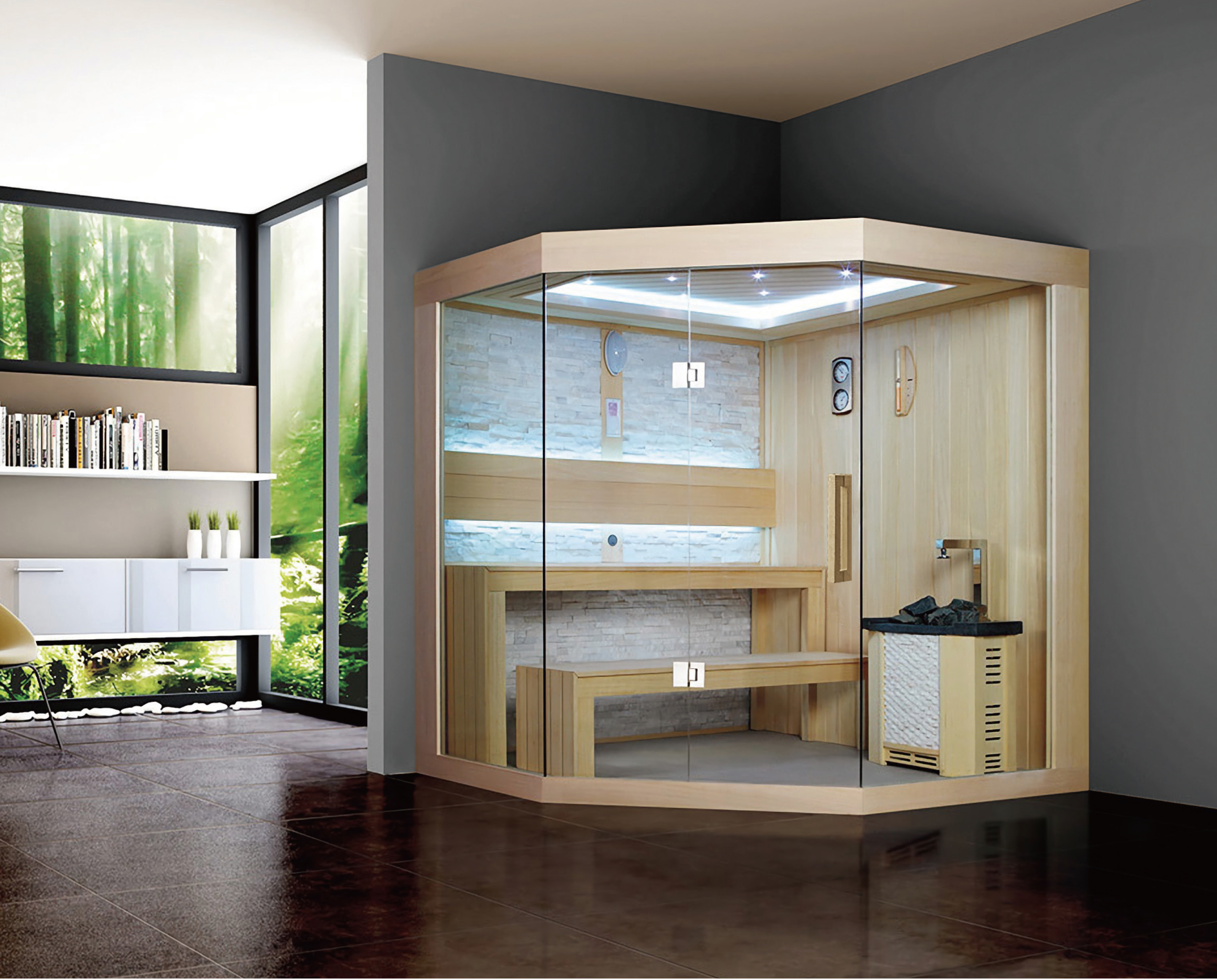 轉(zhuǎn)角式傳統(tǒng)桑拿房 SR-321